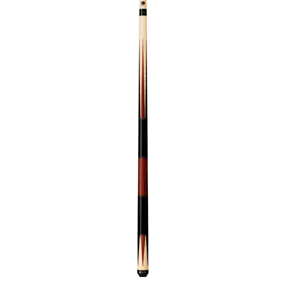 Lucasi Custom Black Onyx & Natural Birdseye/Cocobolo Wrapless Cue - Image 3