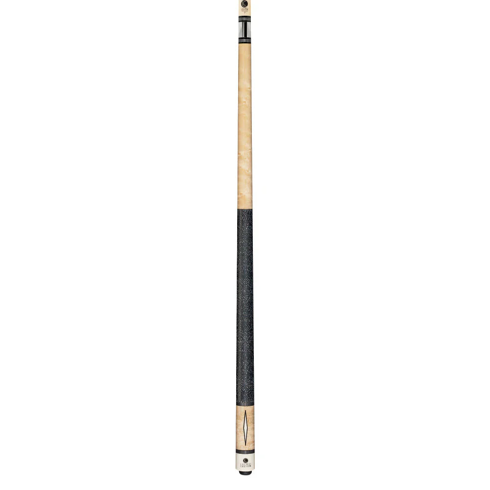 Lucasi Custom Natural Diamond Series Cue With Black/White Linen Wrap - Image 3