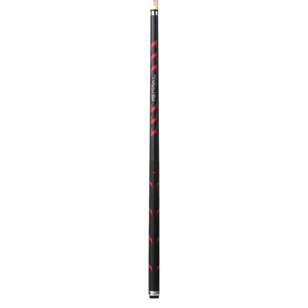 Black & Metallic Red Matte Finish Cue