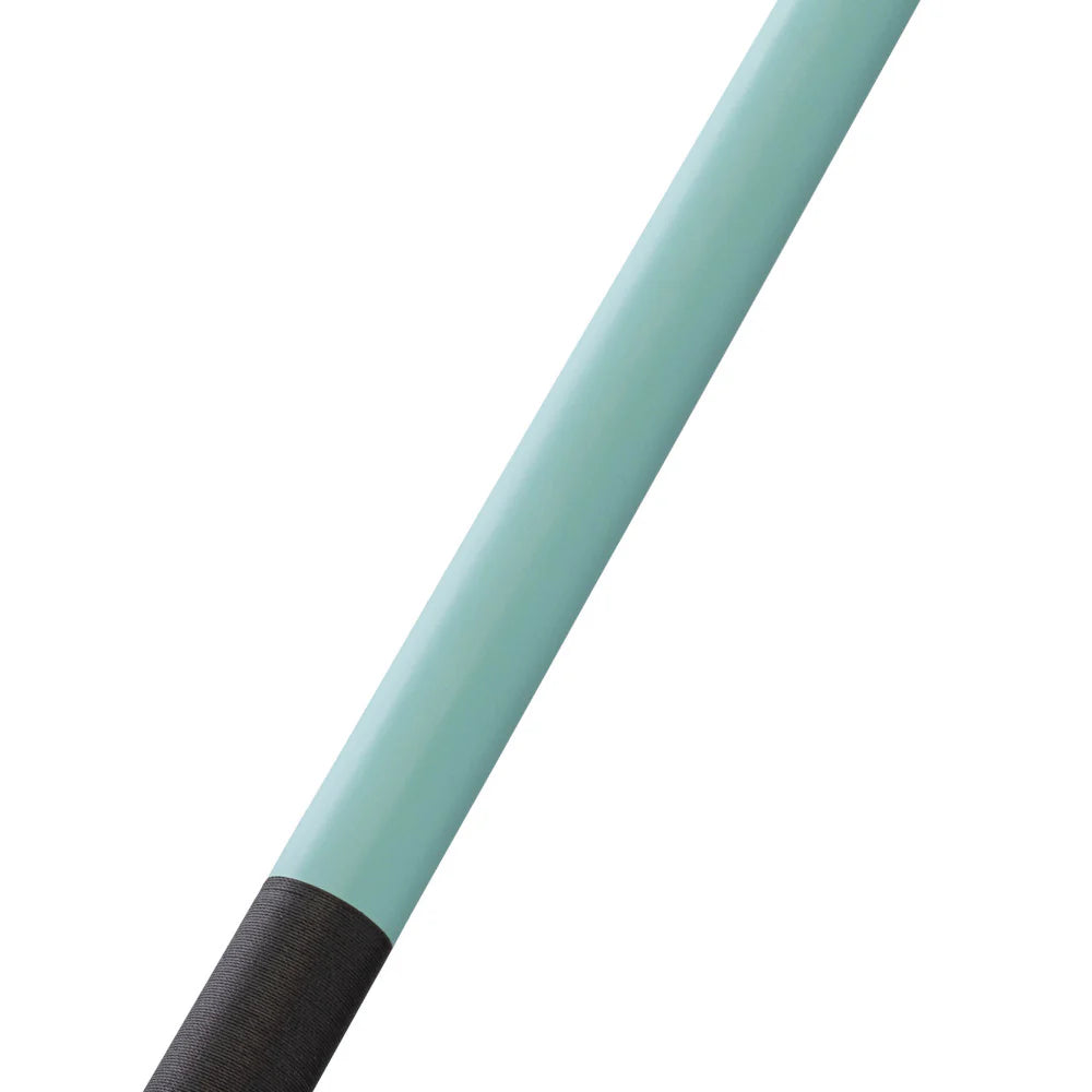 Rage Sky Blue Checker Flag Cue with Black Linen Wrap