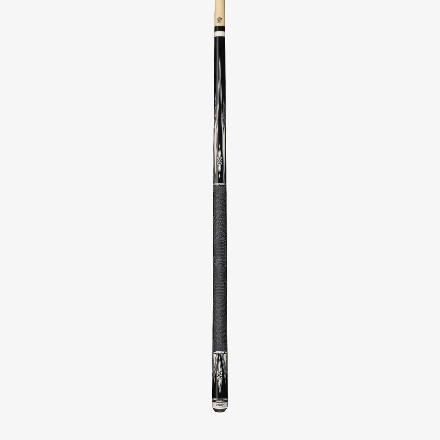 Pure X Midnight Black with Modern White Sunburst Double Outline Diamonds