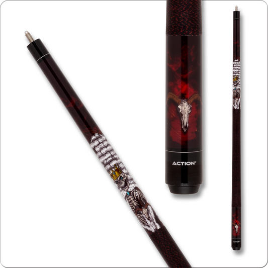 Action Adventure ADV121 Skeleton King Pool Cue - Wrap