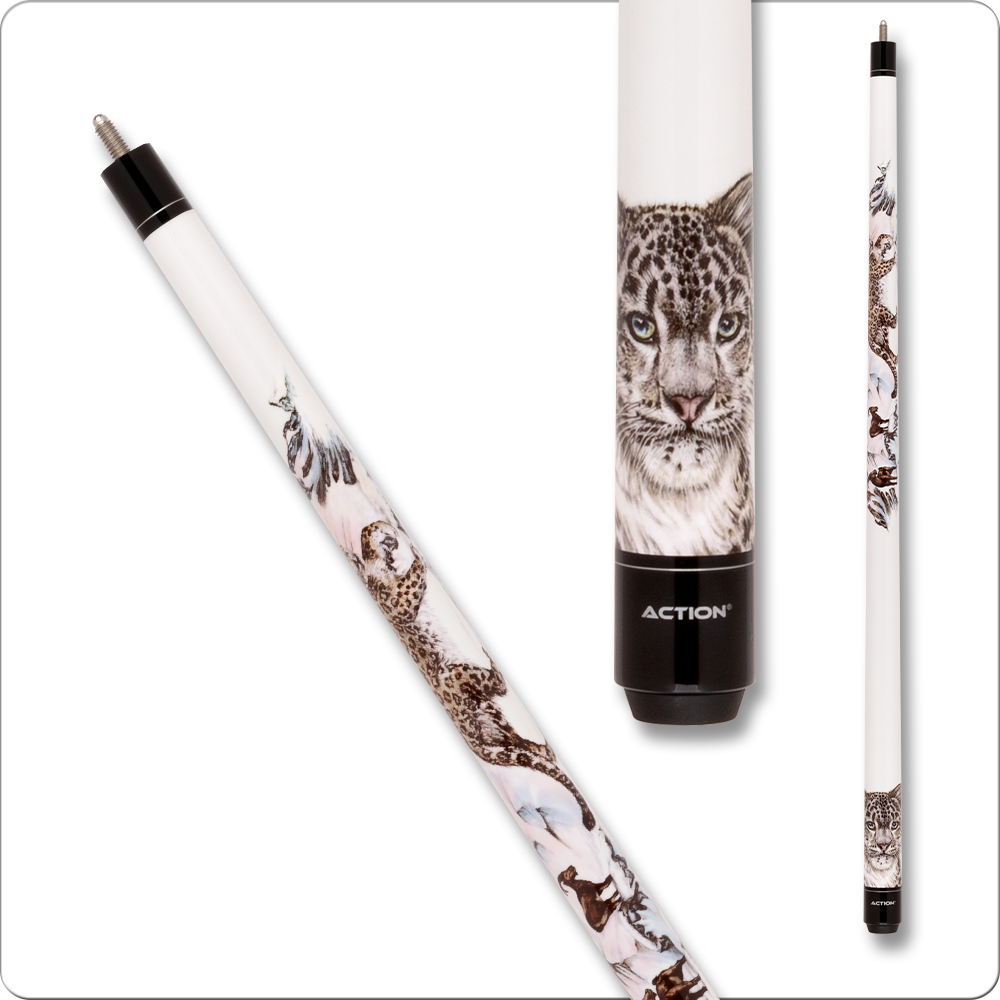 Action Adventure ADV124 Snow Leopard Pool Cue