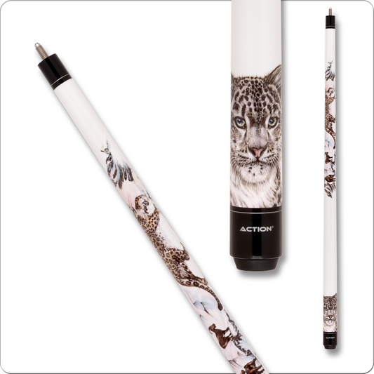 Action Adventure ADV124 Snow Leopard Pool Cue