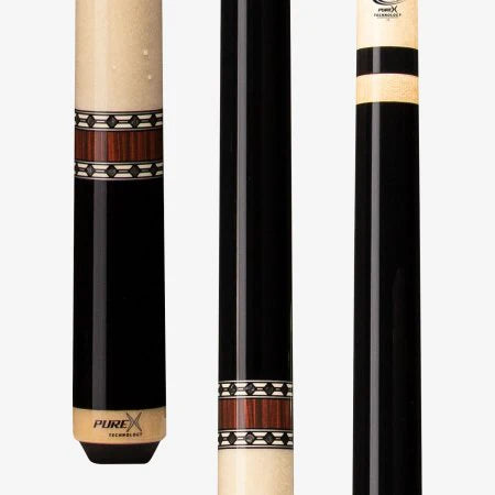 Pure X Midnight Black Cue With Natural Maple Handle