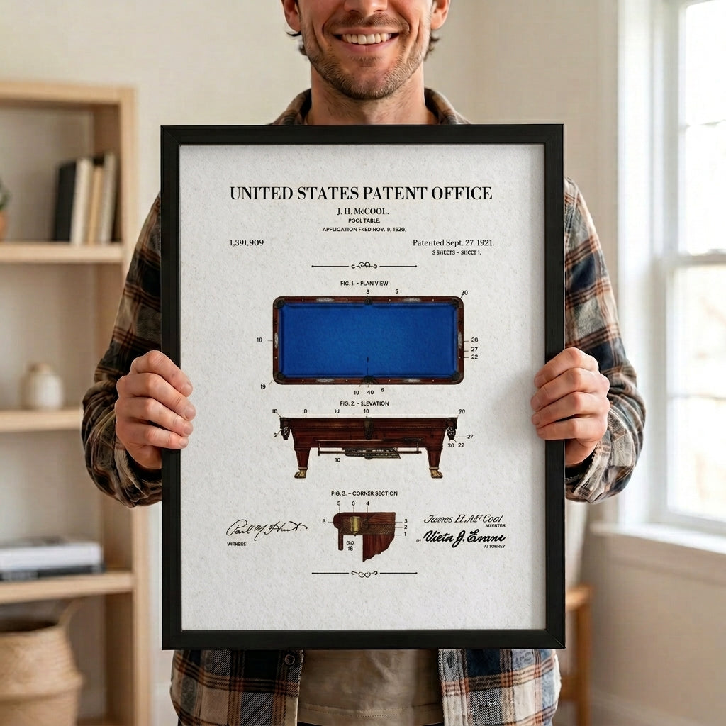 Framed poster