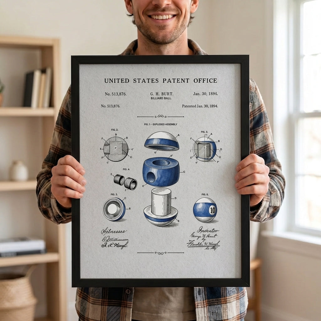 Framed poster