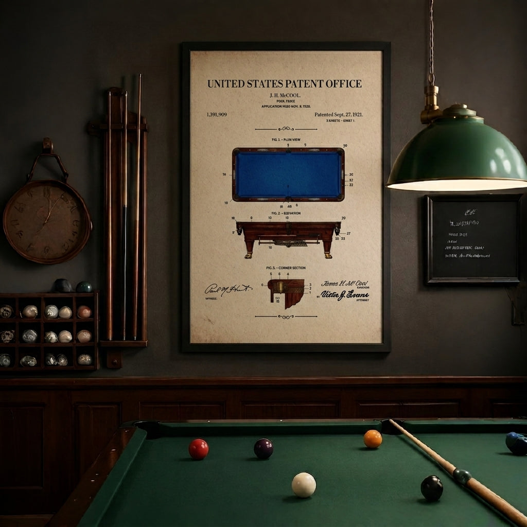 Framed poster