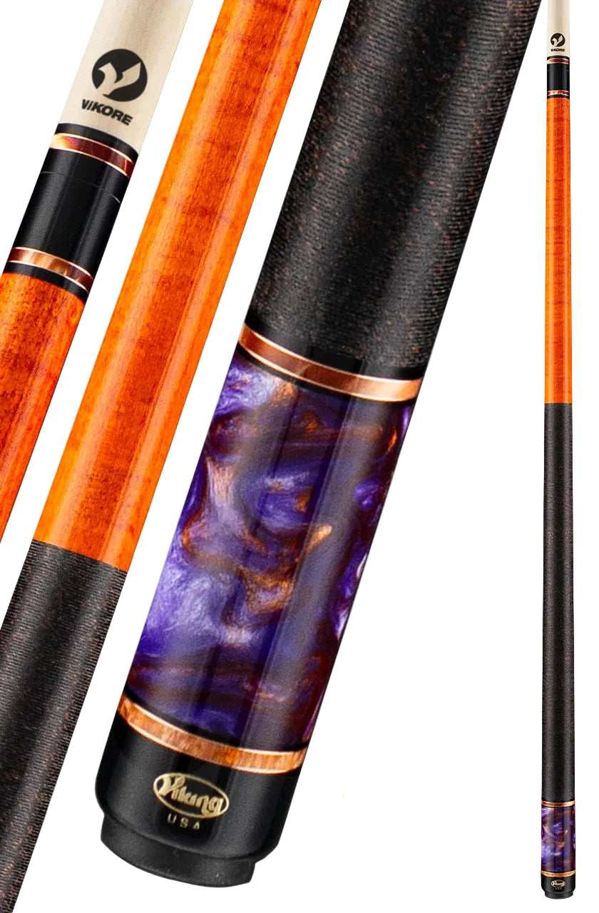 Viking SmartShops SS-0926B Limited Edition Pool Cue – Curly Maple & Copper Nebula Pearl - 1 of 35