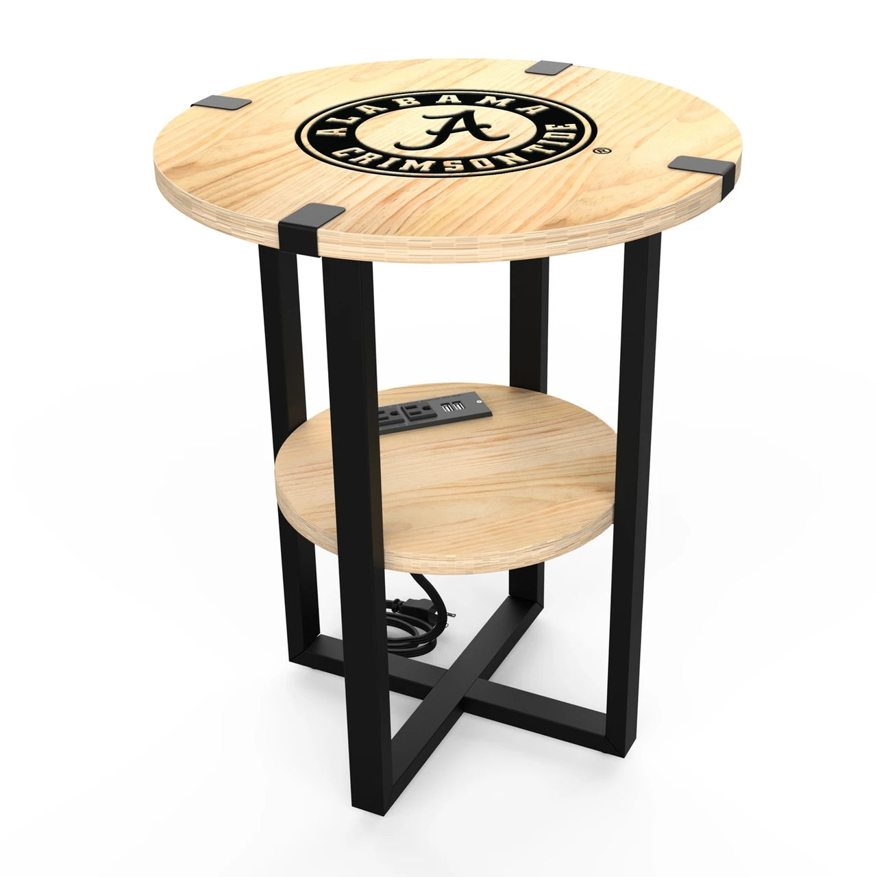 Wave7 Side Table with Charger