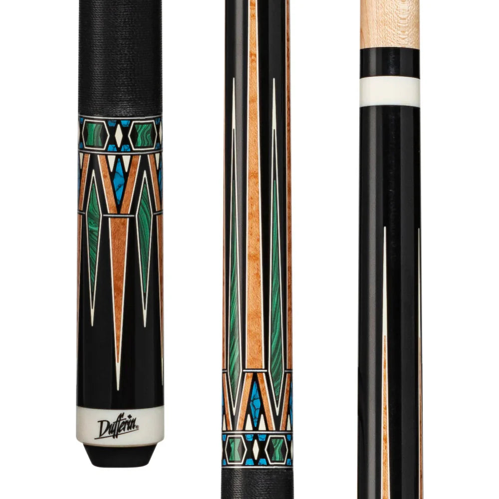 Dufferin Black & Green Malachite Cue