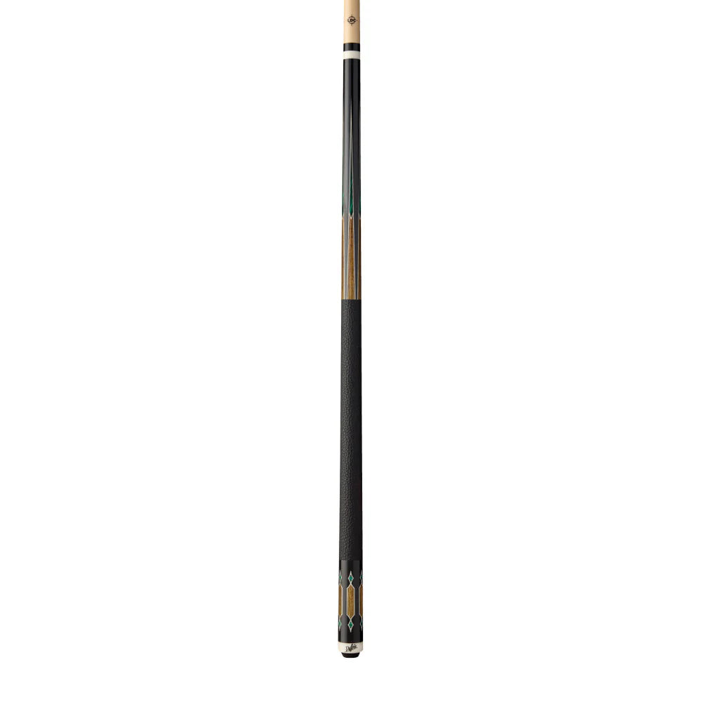 Dufferin Malachite Crown Cue with Embossed Leather Wrap