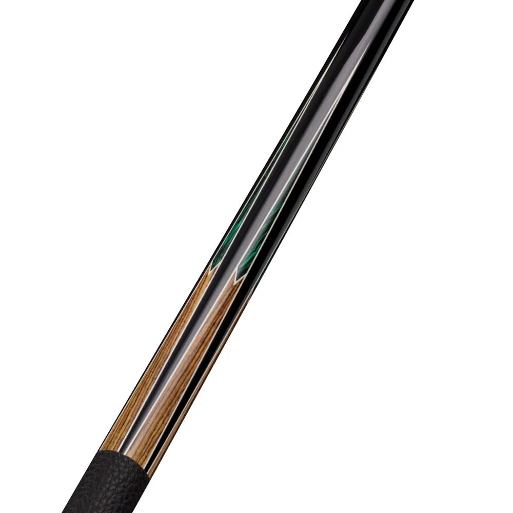 Dufferin Malachite Crown Cue with Embossed Leather Wrap