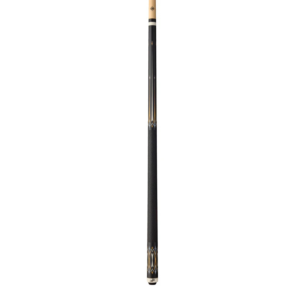 Dufferin Midnight Bocote Cross Cue with Embossed Leather Wrap
