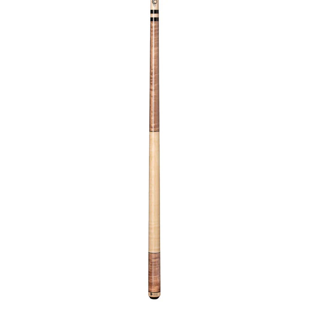 Lucasi Custom Antique Stained & Natural Birdseye Wrapless Cue