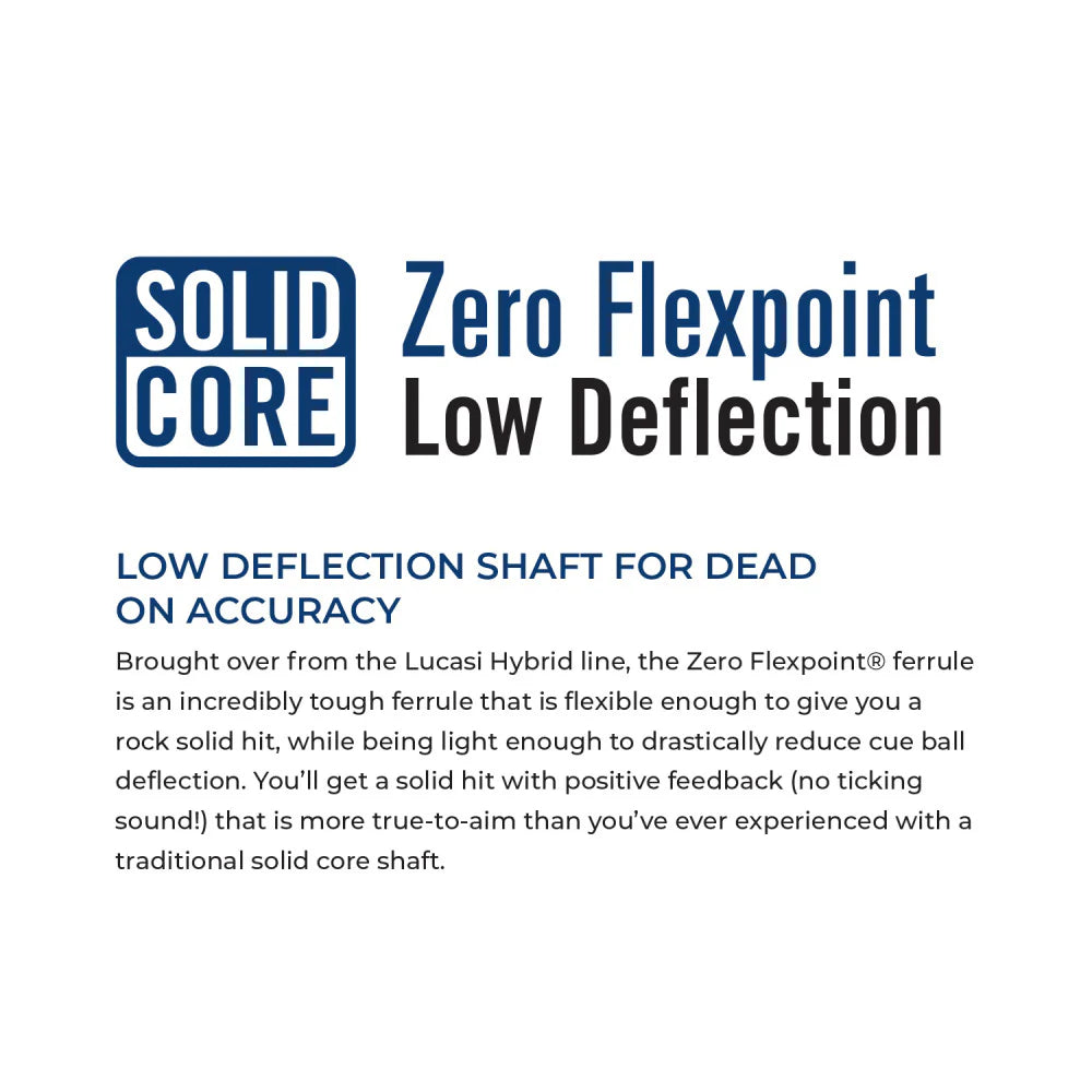 Lucasi Custom Uni-Loc Zero Flexpoint Solid Core Shaft - Black Collar