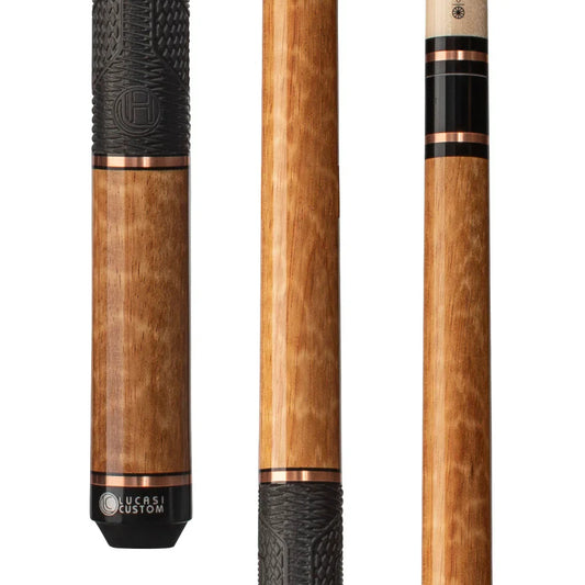 Lucasi Hybrid Apitong & Rose Gold Rings Cue With Fusion G5 Grip