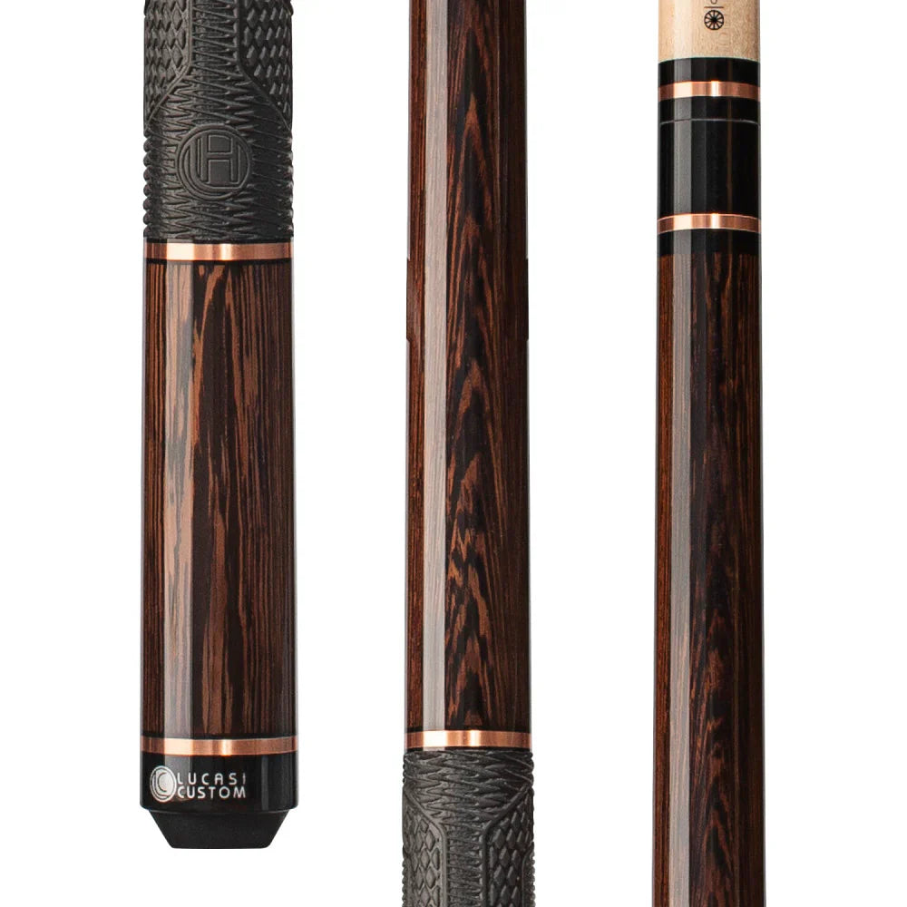 Lucasi Hybrid Black Palm & Rose Gold Rings Cue