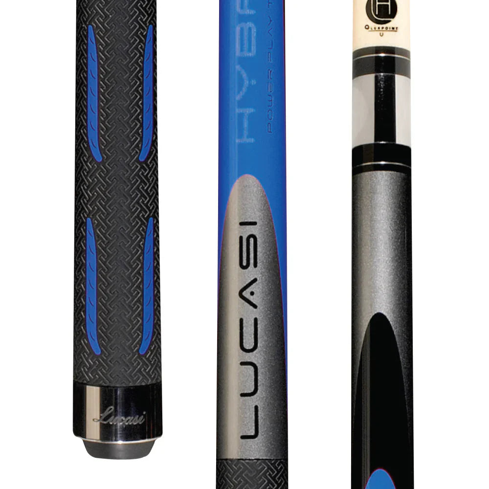 Lucasi Hybrid Genesis Blue & Metallic Silver Cue