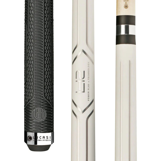 Lucasi Hybrid Matte White LH2 Cue With Sport G5 Grip