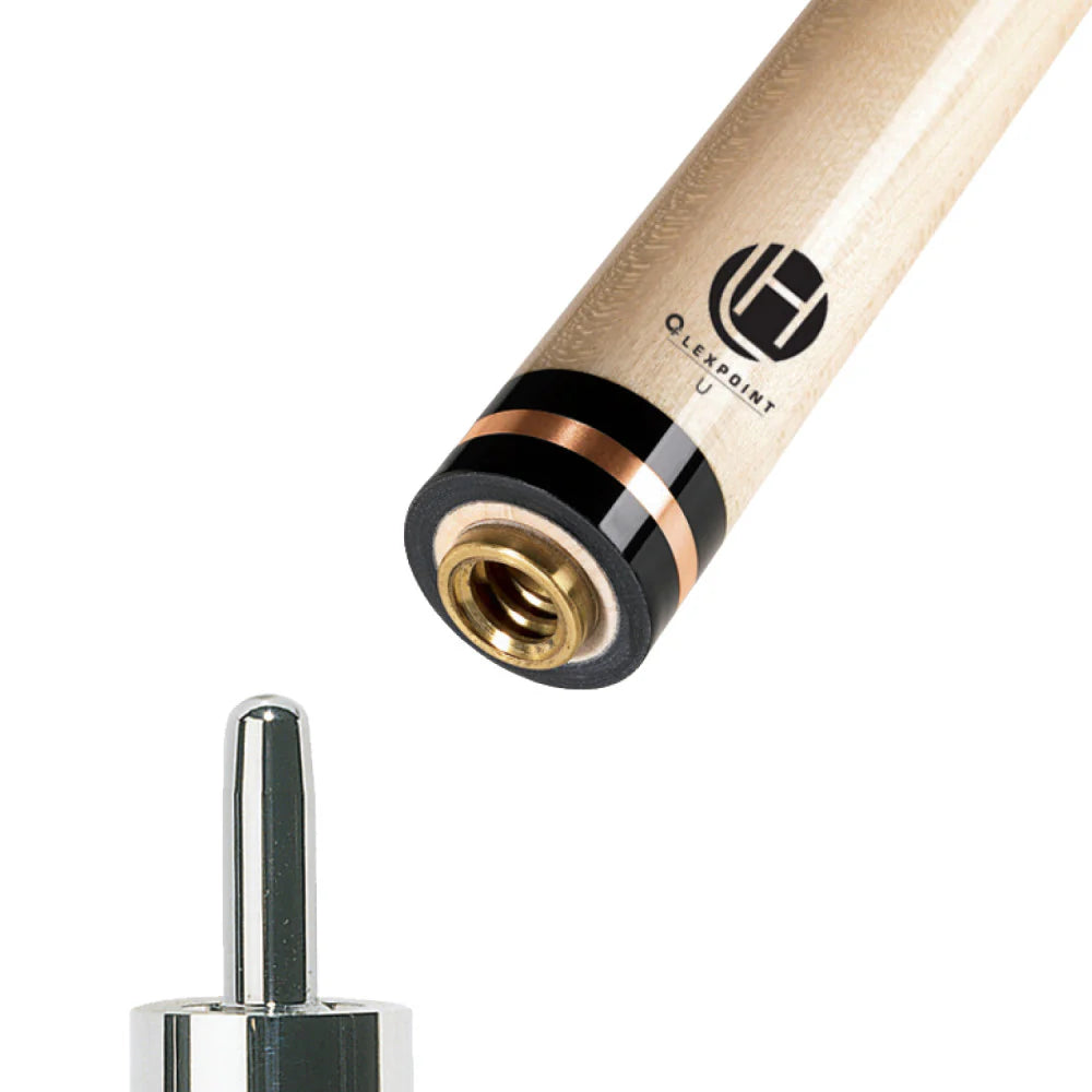 Lucasi Hybrid Zero Flex Slim 10-Splice 11.75mm Uni-Loc Shaft - 3mm Rose Gold Ring