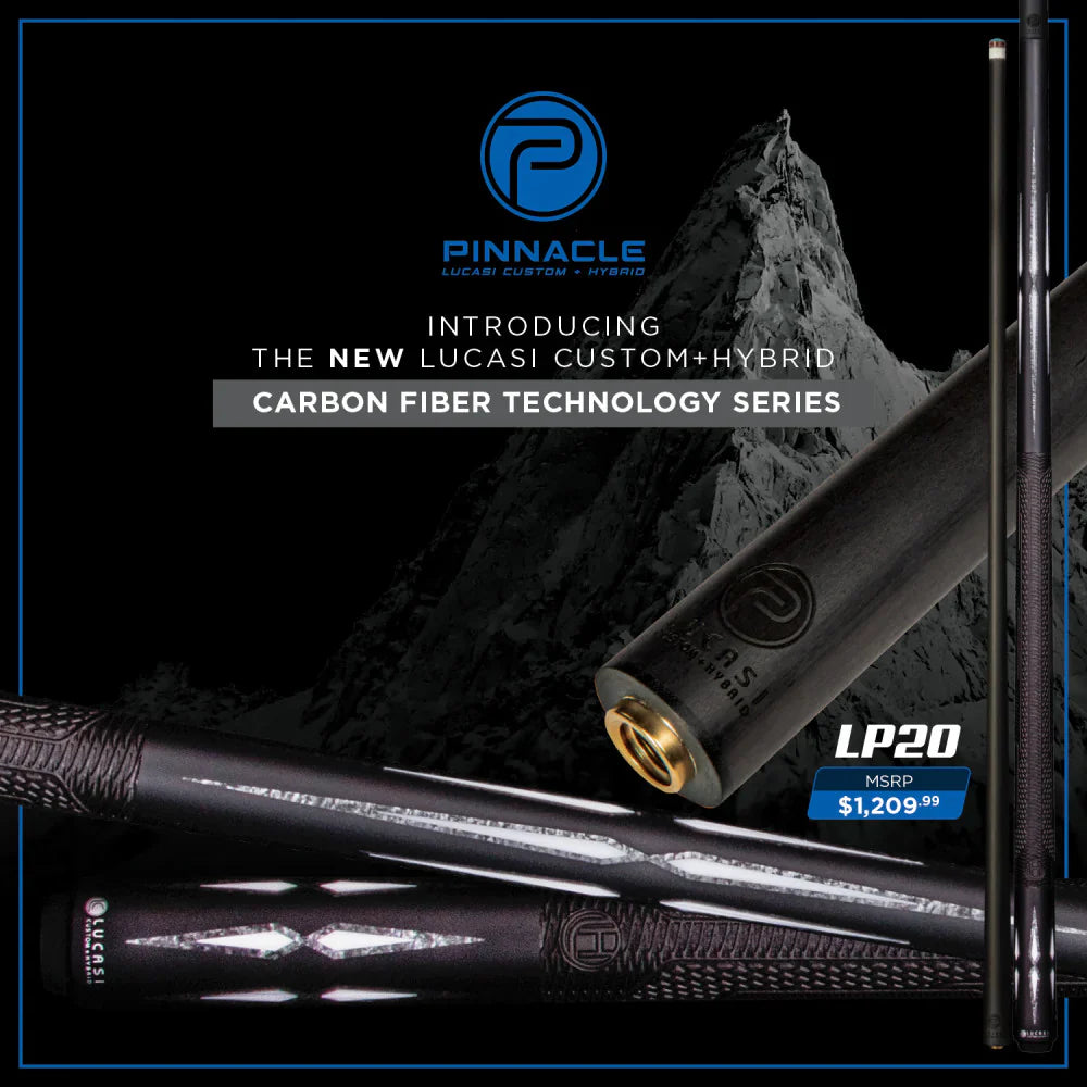 Lucasi Pinnacle Black/Imitation Bone Cue