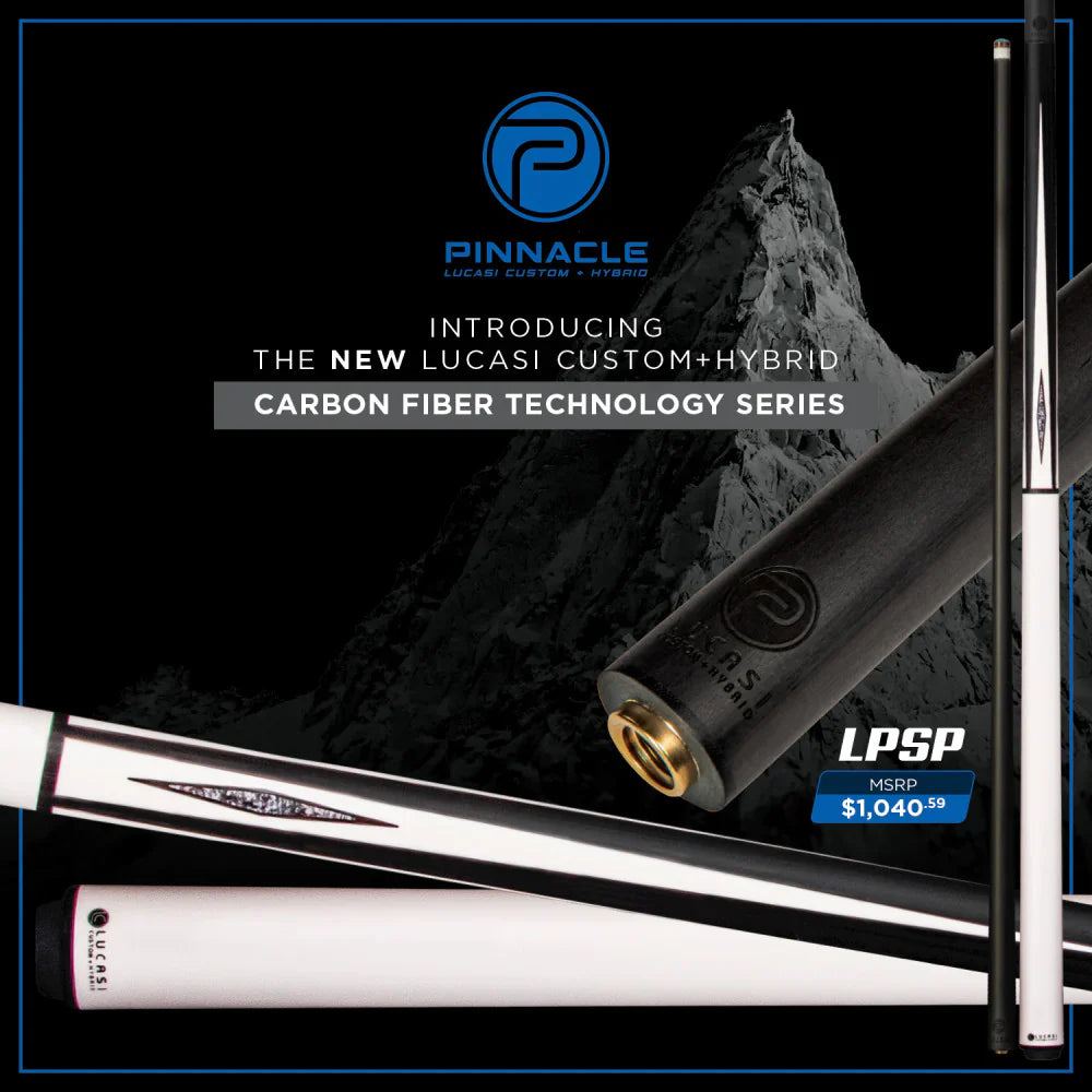 Lucasi Pinnacle Matte White/Black Cue