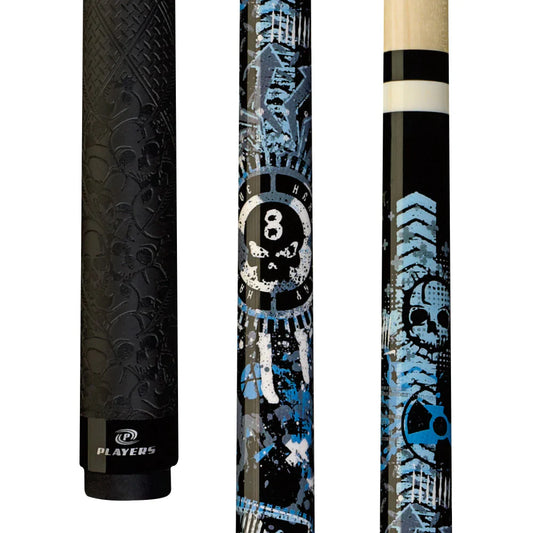 Players Anarchy Blue Sport Grip Cue