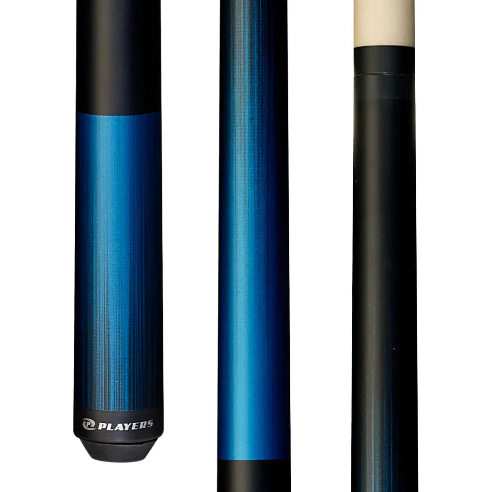 Players Badass Blue Matte Wrapless Cue