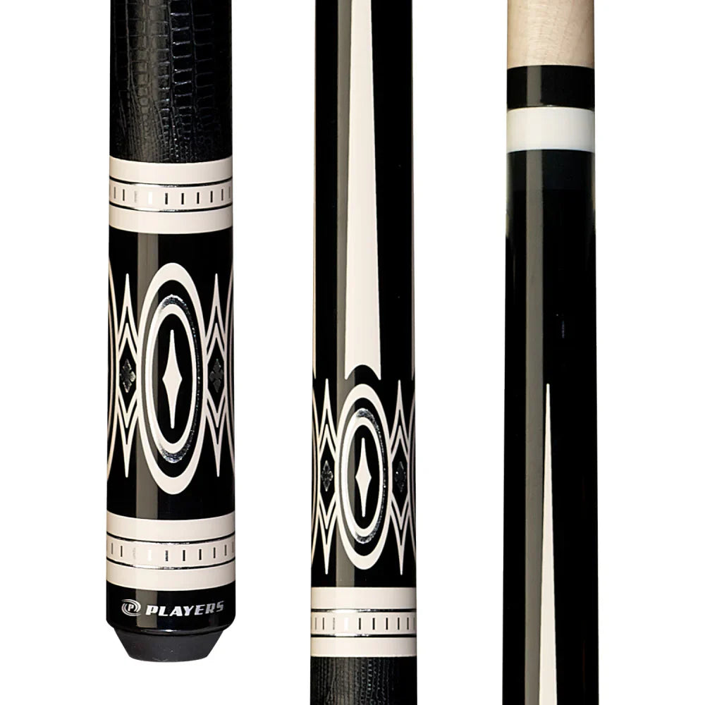 Players Black And White Cue