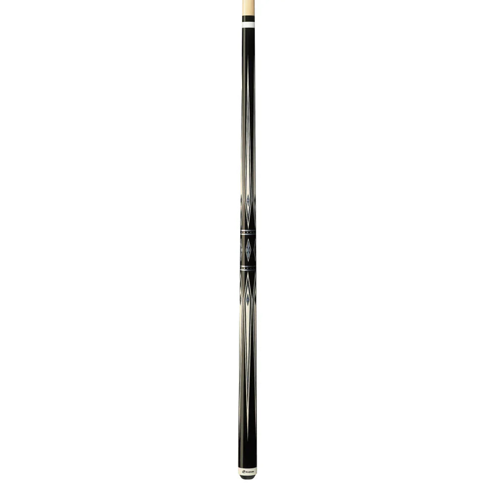 Players Black With Silver Diamonds Wrapless Cue