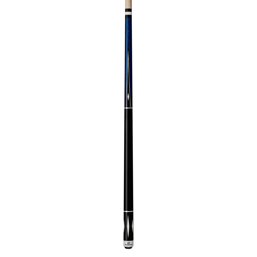 Players Blue & White Diamond Wrapless Cue