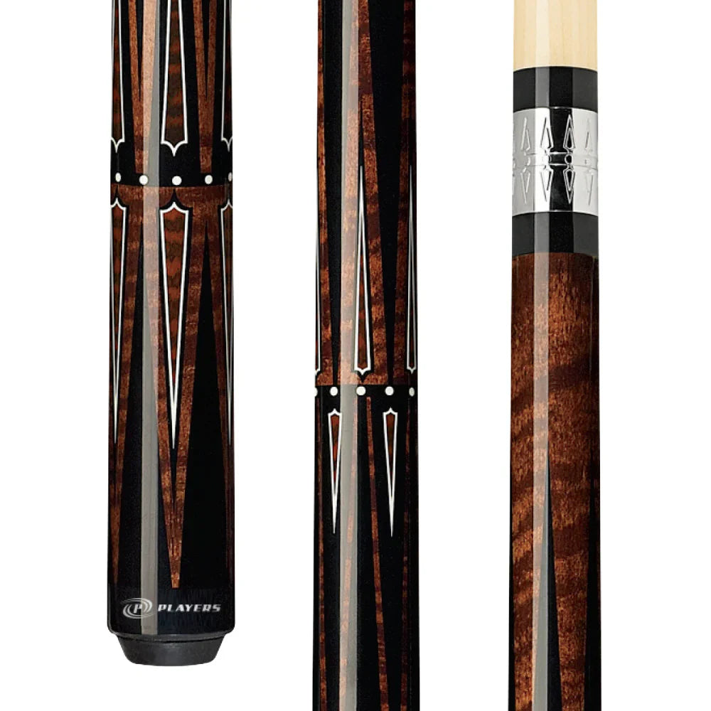 Players Dark English Stain/Snakewood Wrapless Cue