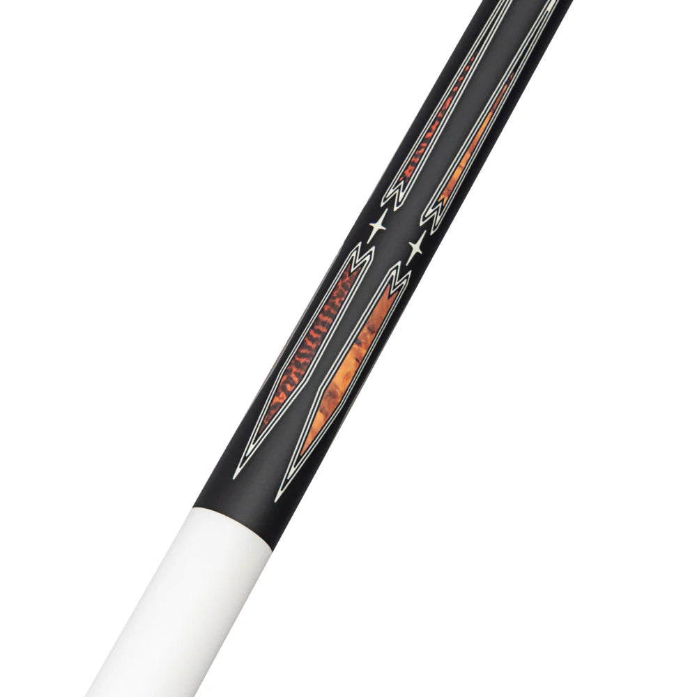 Players Matte Black & White Wrapless Cue