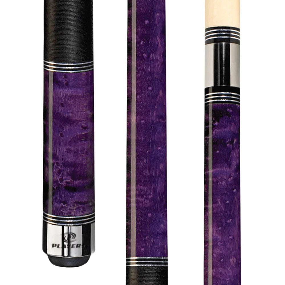 Players Violet Birdseye Cue With Black Linen Wrap SKU:SKU# C-965-18