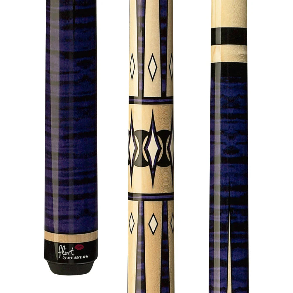 Players Violet Birdseye Wrapless Cue