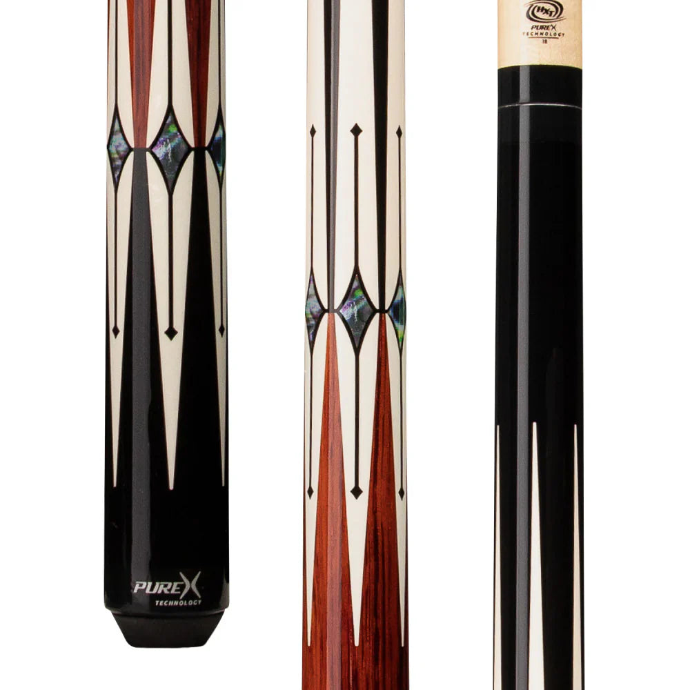 Pure X Black/Cocobolo With Abalone Cue