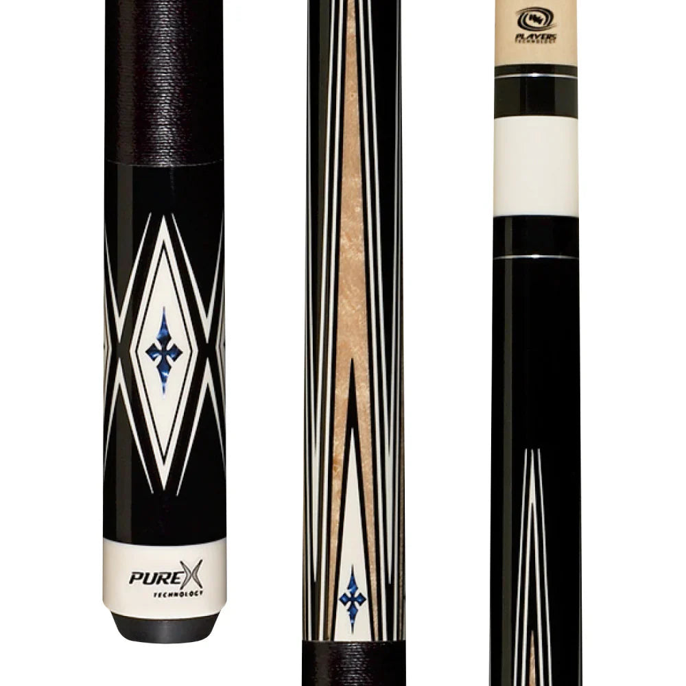 Pure X Black/Natural Maple With Cobalt Blue Cue