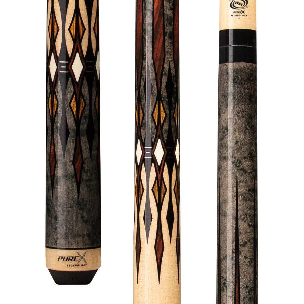 Pure X Grey Stained & Birdseye Maple Cue