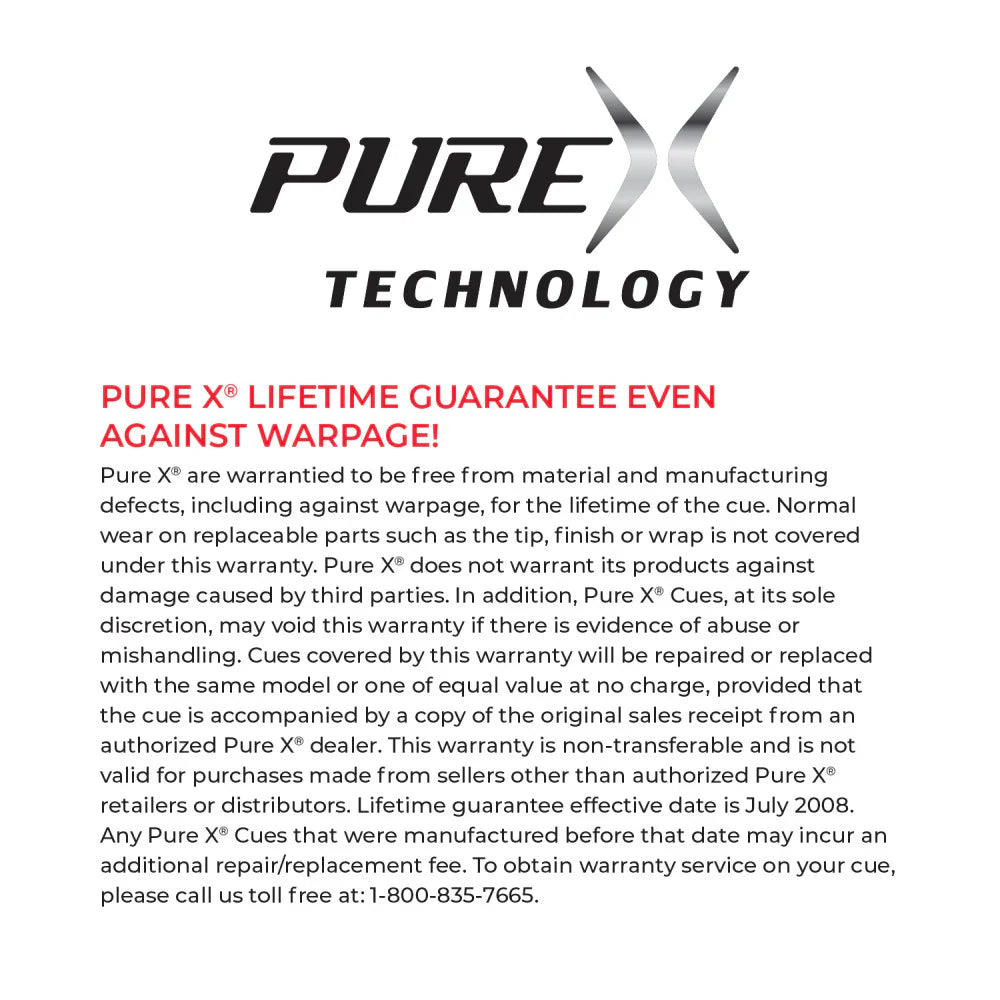 Pure X Lifetime Guarantee