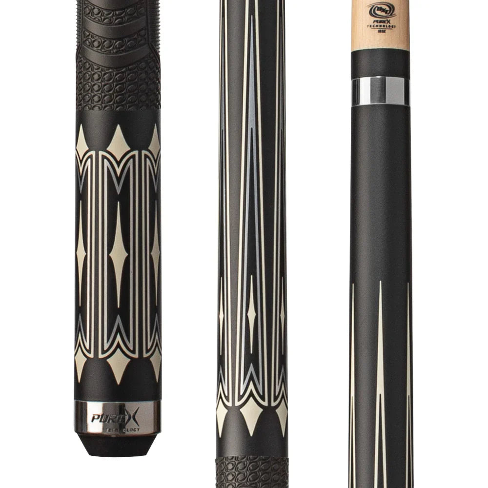 Pure X Matte Black & Imitation Bone Cue