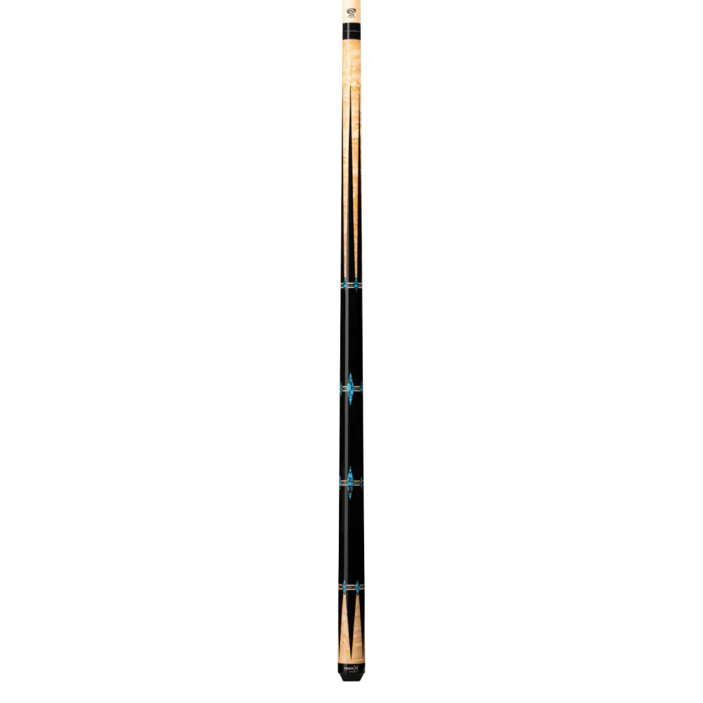 Pure X Natural Birdseye & Black With Blue Recon Wrapless Cue