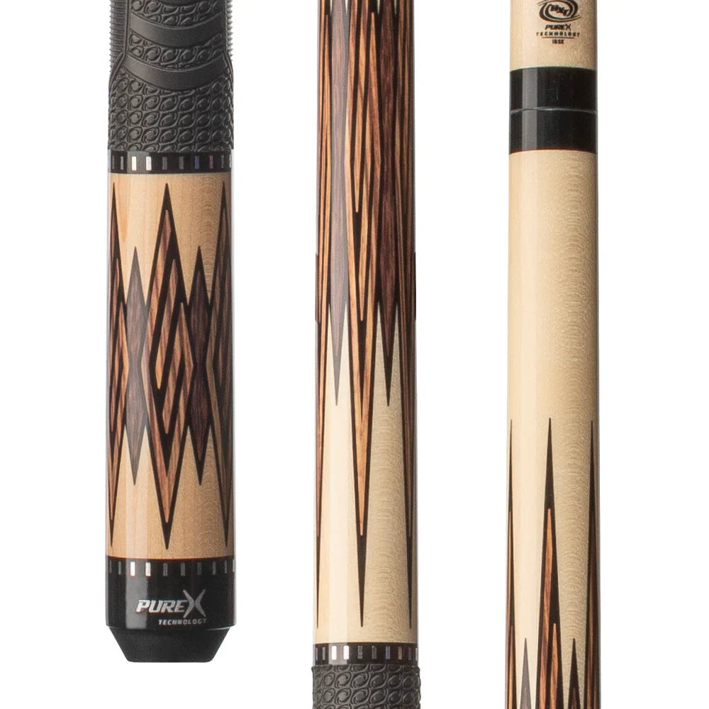 Pure X Natural Maple & Bocote Cue With MZ Grip