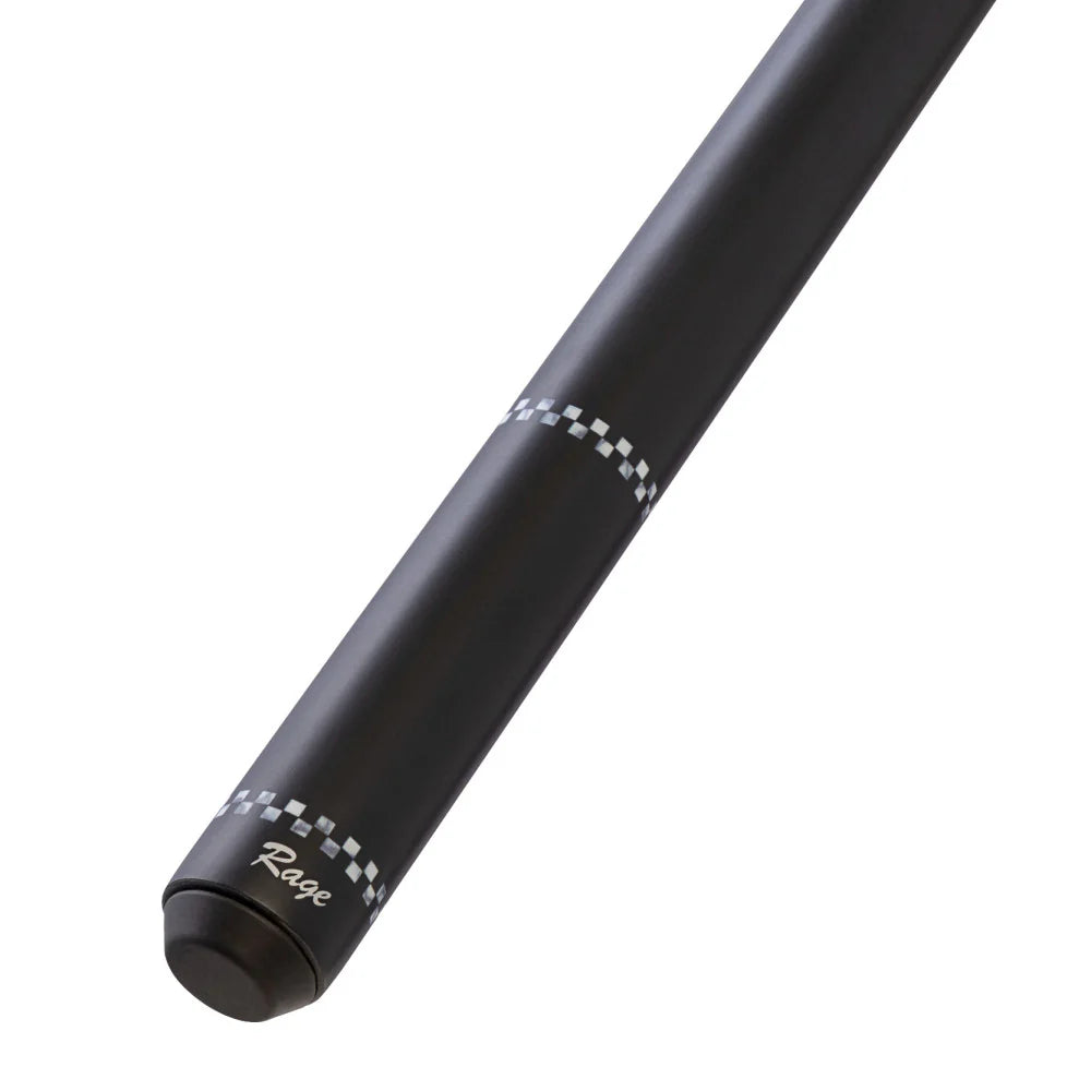 Rage Black Checkers Wrapless Cue