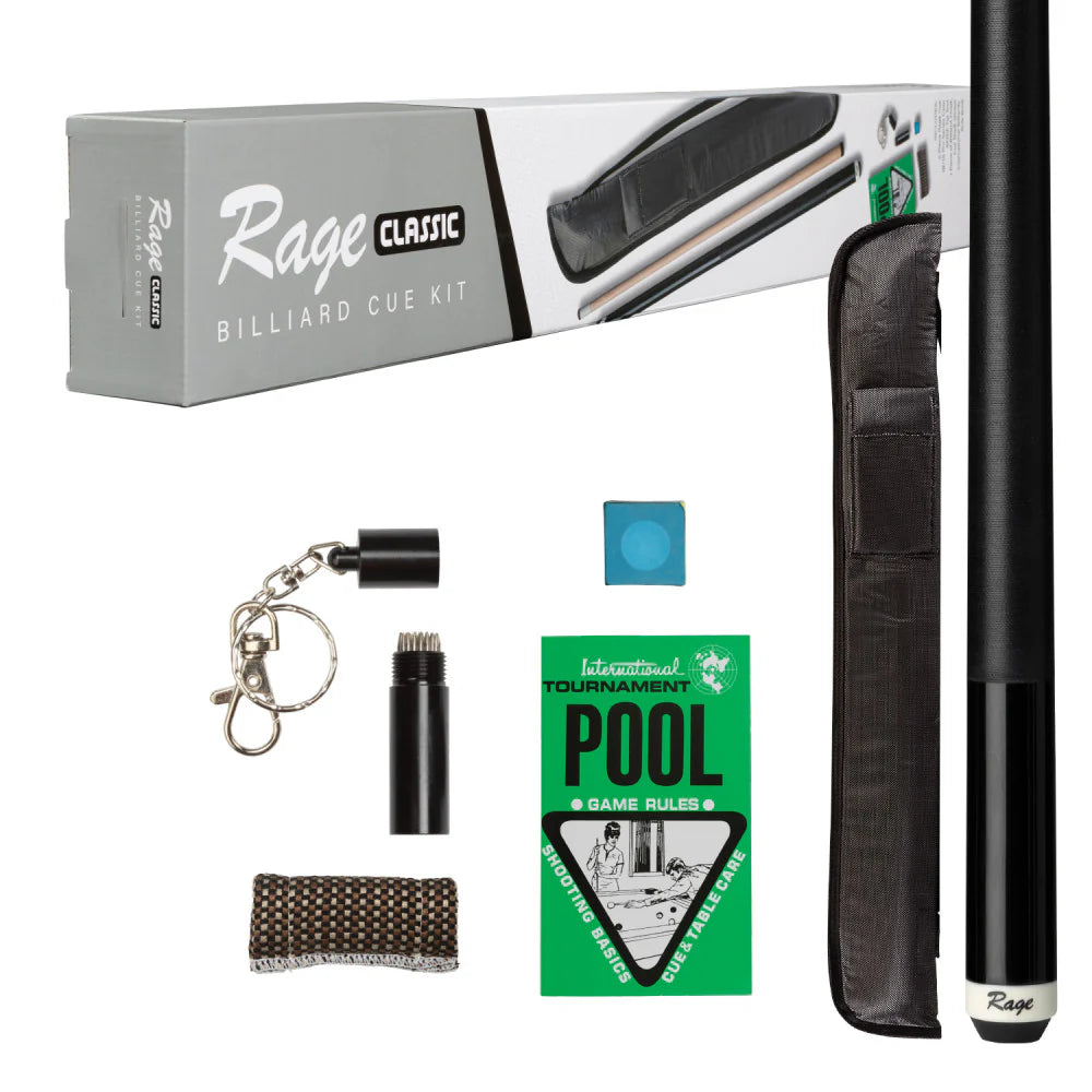 Rage Classic Billiard Cue Kit - Linen Wrap