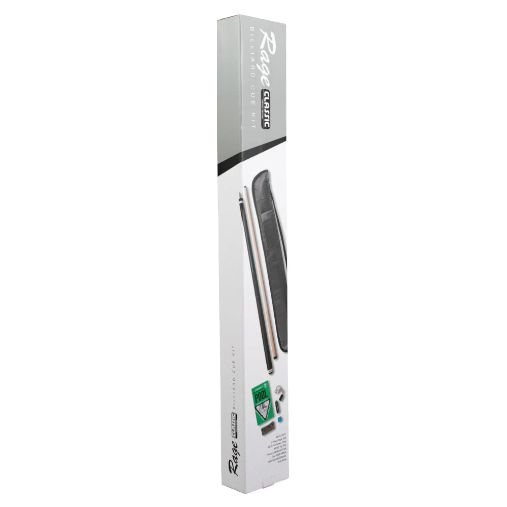 Rage Classic Billiard Cue Kit - Lizard Embossed Leather Wrap