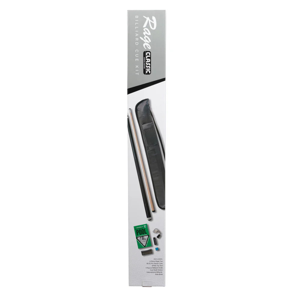 Rage Classic Billiard Cue Kit - Lizard Embossed Leather Wrap