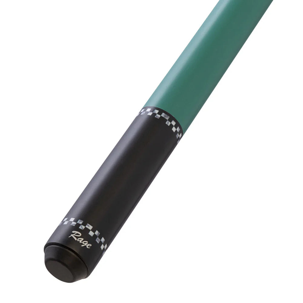 Rage Forest Green Checkers Wrapless Cue