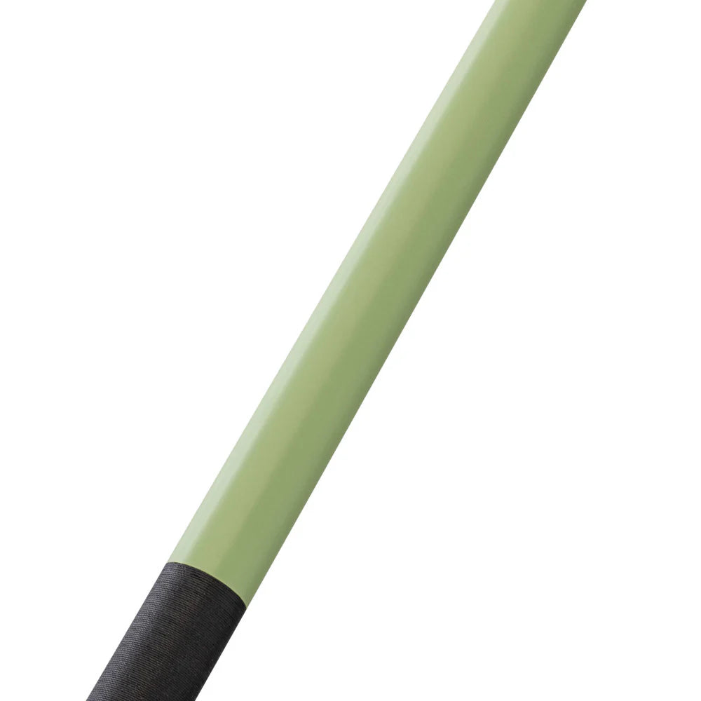 Rage Lime Green Checker Flag Cue with Black Linen Wrap