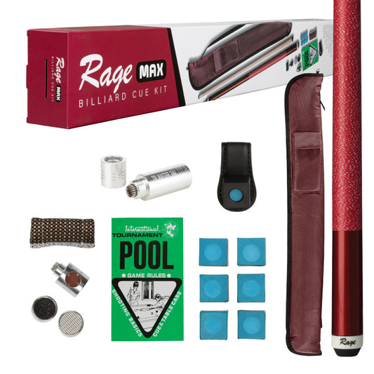 Rage Max Billiard Cue Kit - Linen Wrap